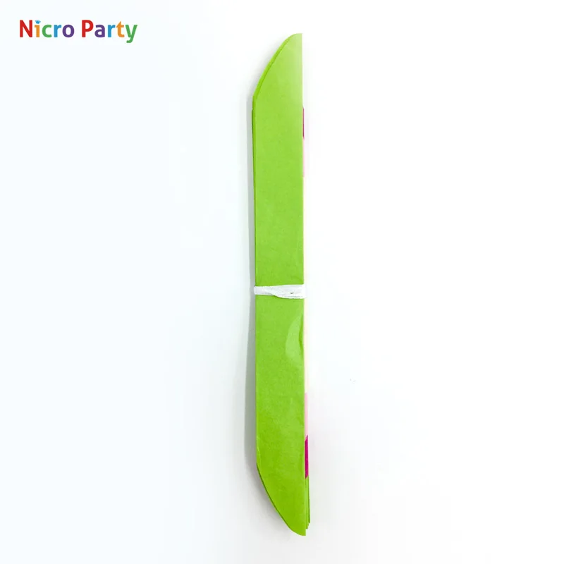 Nicro DIY зеленая Роза бумага Искусственные цветы день рождения украшения детские