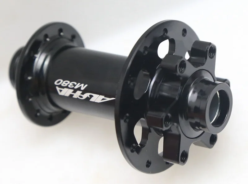 Alpha 380 dati 15 мм DH дисковый передний концентратор 24/28/32H BLACK130g|front hub|disc hubfront hub 15mm |