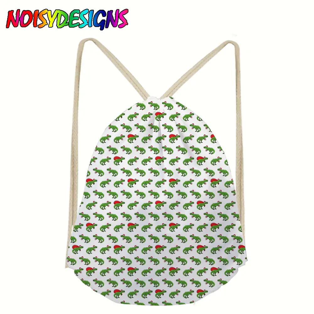 Drawstring Bags women Unisex Dinosaurs Printing For Teenagers Softback Fashion Pocket Large Capacity Mochila | Багаж и сумки