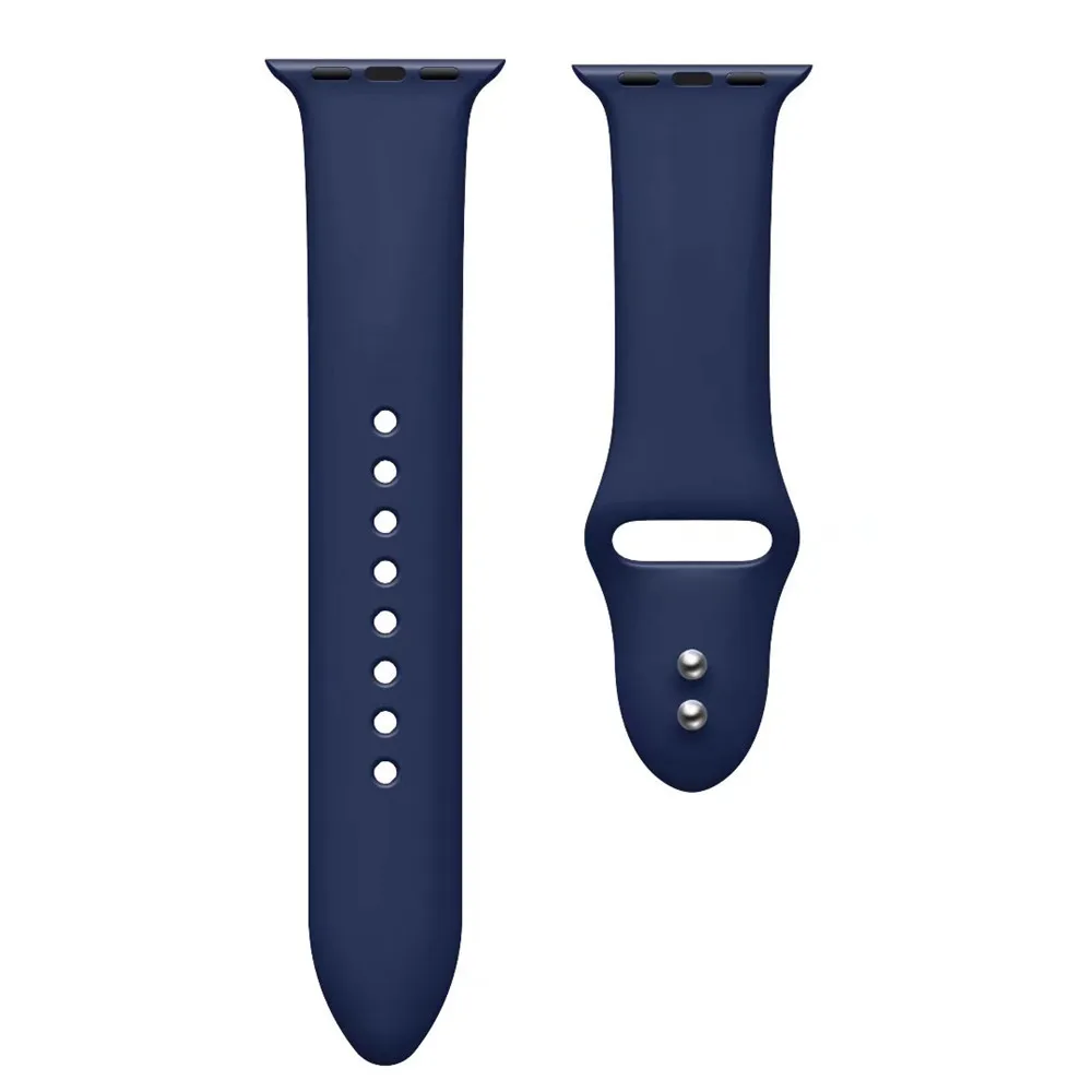Спортивный силиконовый ремешок для iwatch серии 4321 Apple Watch Band мягкий силиконовый дышащий сменный ремешок 40 мм 42 мм 38 мм 44 мм