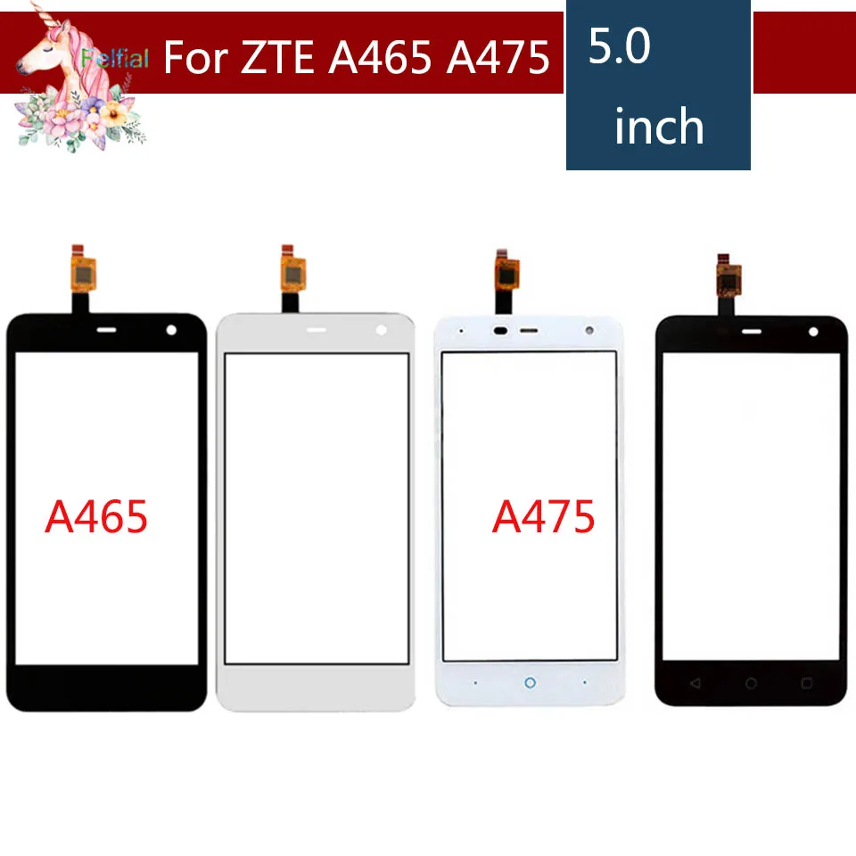 

5.0" For ZTE Blade L4 Pro A465 and A475 LCD Touch Screen Digitizer Sensor Outer Glass Lens Panel Replacement