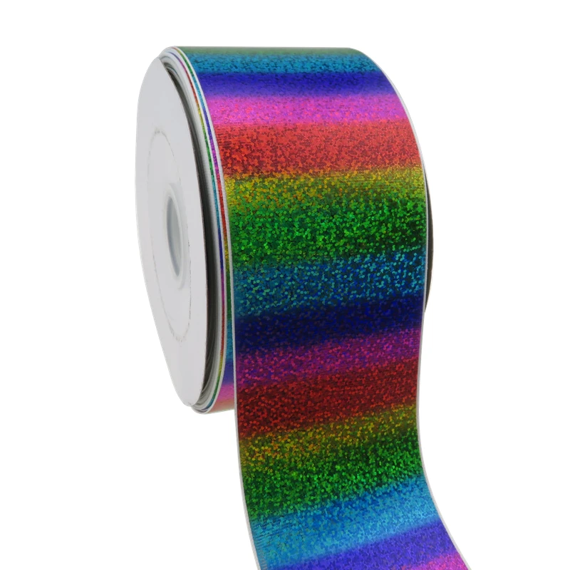 Shipping Free 3 Inch 75MM Hot Sales Shiny Colorful Printed Grosgrain Ribbon For Hair jojo Bows DIY Headwear 50yard per roll | Дом и сад
