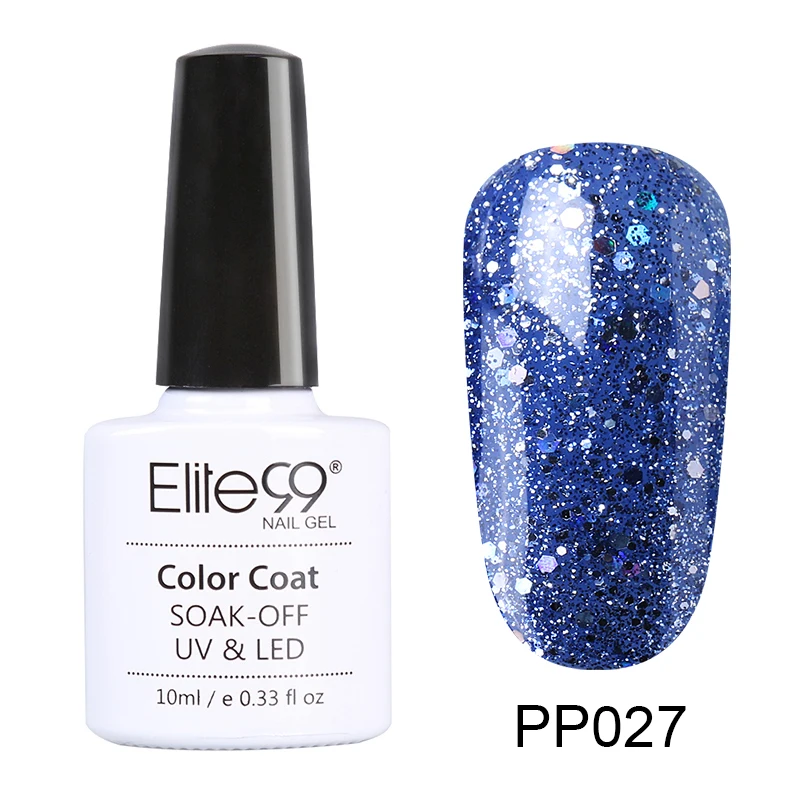 PP027 Elite99 фиолетовый цвет 10 мл Гель-лак замачиваемый УФ Гель-лак для ногтей для маникюра долговечный Гель-лак для ногтей - Цвет: PP027