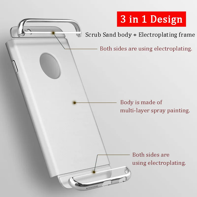 iPaky Brand 3IN1 Plating Cases For iPhone 6s Plus Case Cover Luxury Slim PC Coque 6 s iPhone6 |