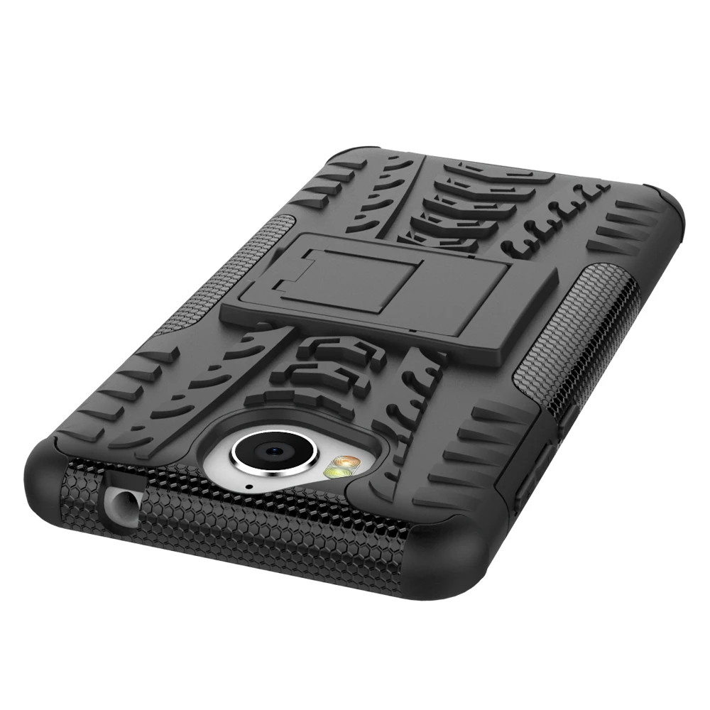 Чехол подставка из силикона и пластика для Huawei Y6 2017|armor case|case for huawei y6plastic cover |