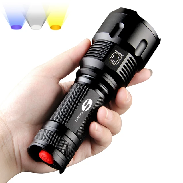 5w Three Lights SHENYU светодиодный вспышка светильник 26650 масштабирования фонарь Водонепроницаемый T6 2000LM 3 режима светильник для 3x AA или 3,7 v Батарея - Испускаемый цвет: 5w Three Lights
