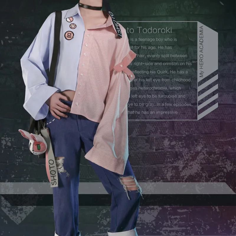 Аниме! Boku no Hero academic Todoroki Shoto Готическая униформа косплей костюм модный тренд