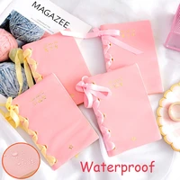 new arrival waterproof notebook cute lovely pink girl diary planner notepad for school office supplies kawaii stationery gift