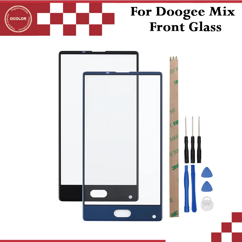 Ocolor Для Doogee Mix Передний сенсорный экран внешняя стеклянная панель сенсорный объектив для Doogee Mix аксессуары для телефонов с инструментами+ клей