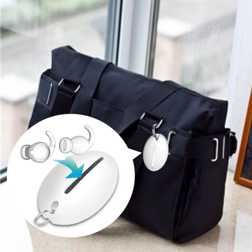 3 пары Лидер продаж силиконовый чехол для наушников S/M/L + крючок Apple Airpods 2