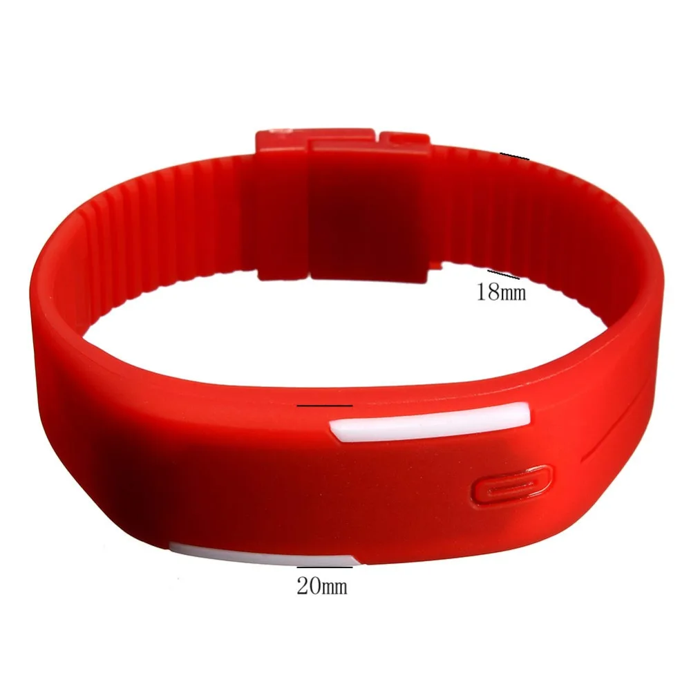 2017 силиконовые светодиодные спортивные часы Женское платье детские электронные