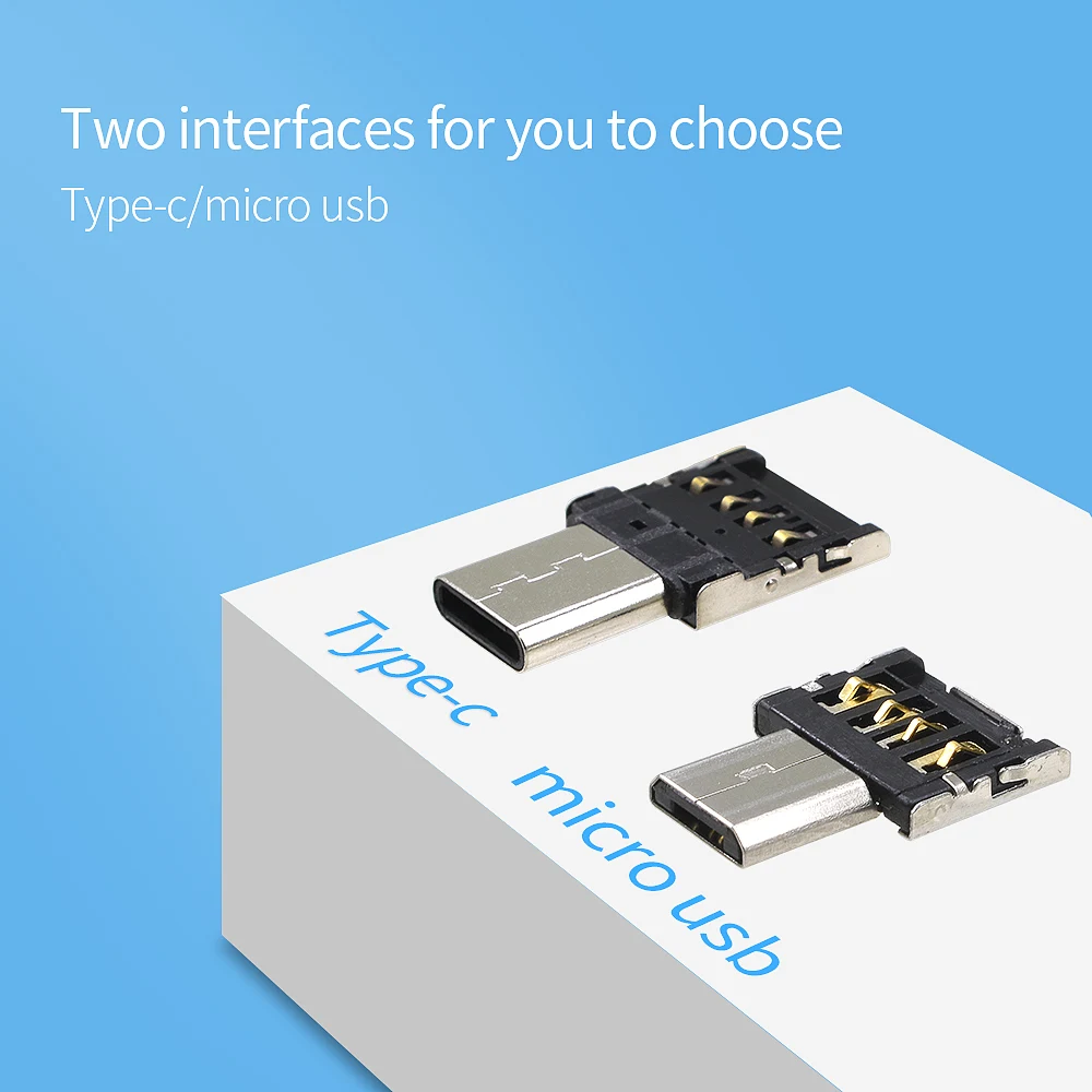 TISHRIC 10 шт. OTG Type C микро USB адаптер зарядный преобразователь данных кабель для мыши