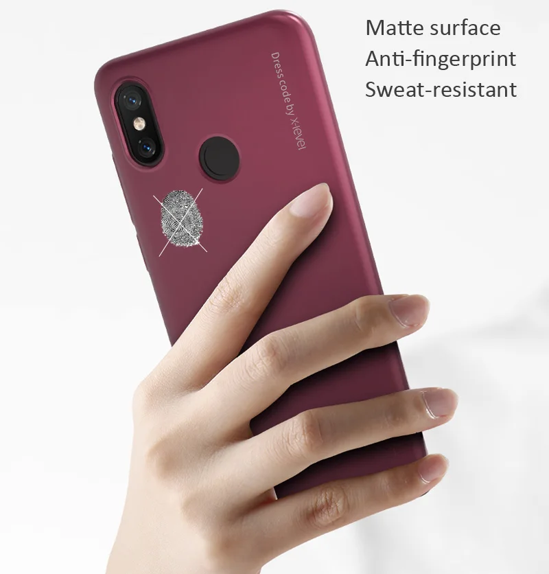 Чехол для Mi A1 A2 Redmi S2 X-Level Knight жесткий чехол телефона из ПК Xiaomi 8 SE Utral Тонкая матовая