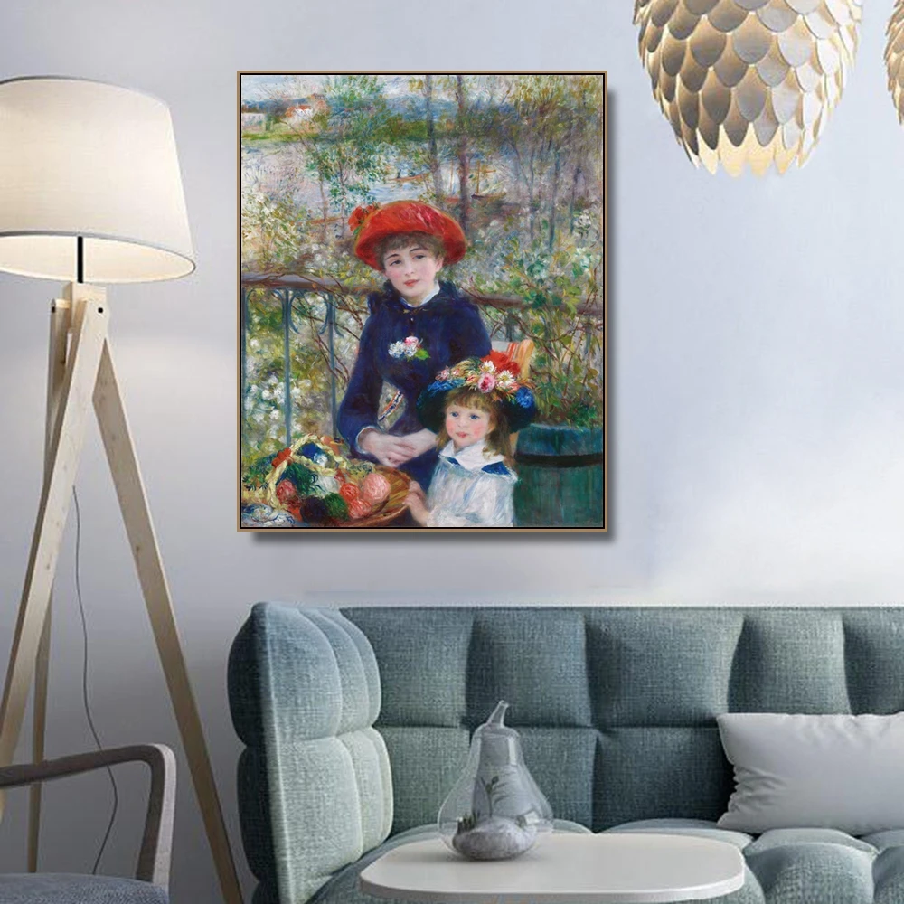 Картина две сестры на террасе | Дом и сад