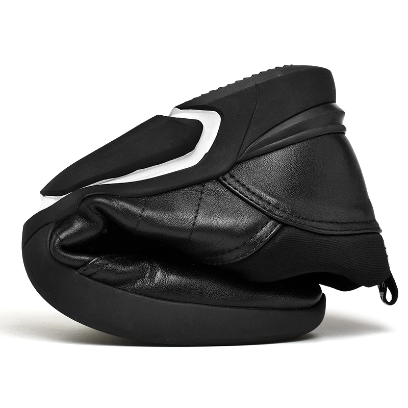 Men shoes casual fashion designer split leather for men breathable outdoor Slip on loafers sneakers Autumn men's L5 | Обувь