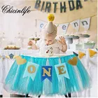 Chicinlife 1 комплект, первый день рождения, один баннер, вечерние реквизиты для детской фотостудии, гирлянда на день рождения, украшение для детского душа