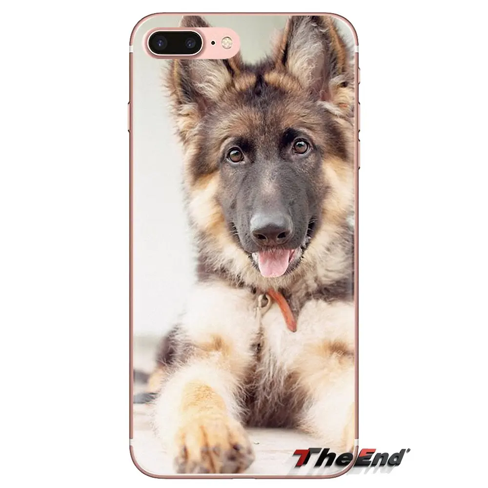 Soft Transparent Cases Covers For iPod Touch Apple iPhone 4 4S 5 5S SE 5C 6 6S 7 8 X XR XS Plus MAX German Shepherds Dog Puppy |