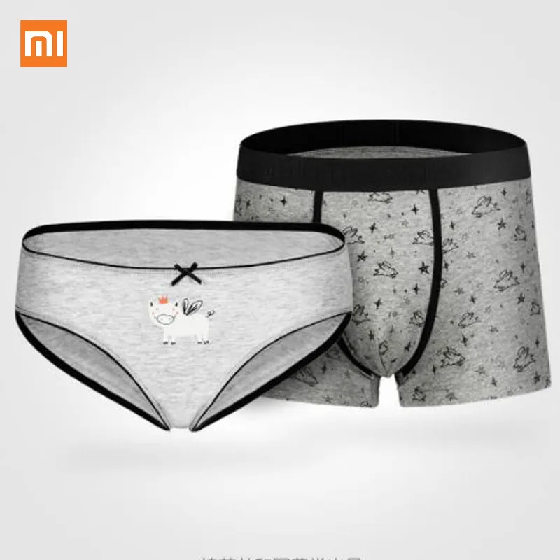 Оригинальный xiaomi mijia романтическая печать серия Нижнее белье 95% хлопок мужские и