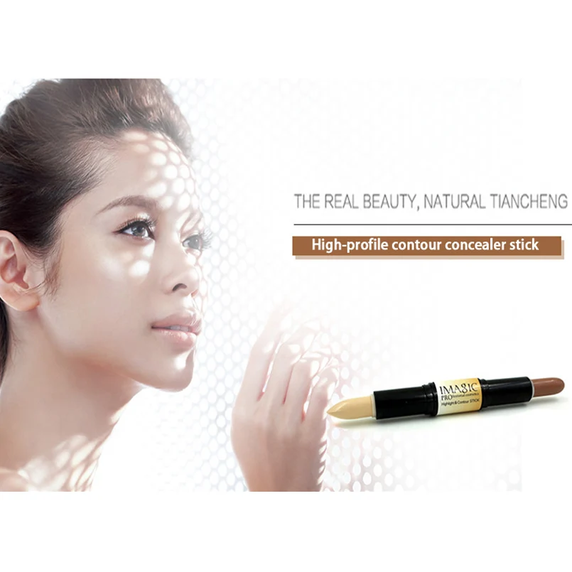 Imagic Уход за кожей лица глаз Корректоры для Макияж дважды конец contour stick карандаш 3D
