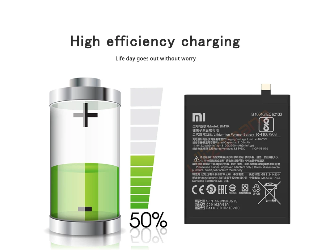Аккумулятор для телефона Xiao mi BM3K 3200 мАч для Xiaomi mi x 3 mi x3, высококачественные сменные батареи, розничная, посылка, бесплатный инструмент