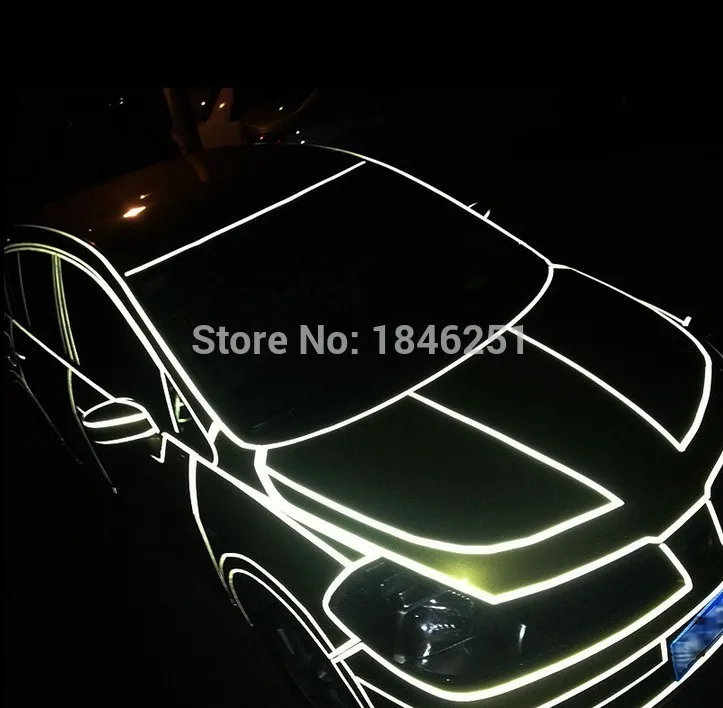 Светоотражающая наклейка сделай сам 3 м 1 0 см х 5 автомобильная светящаяся полоса
