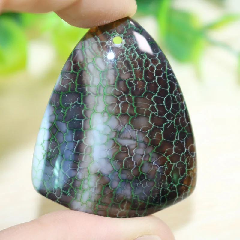 33x41x5mm Натуральные Агаты "вены дракона", многогранные подвески, каменные бусинки для изготовления ювелирных изделий, 1 шт., очаровательные каменные бусинки - Цвет: 33x41x5mm