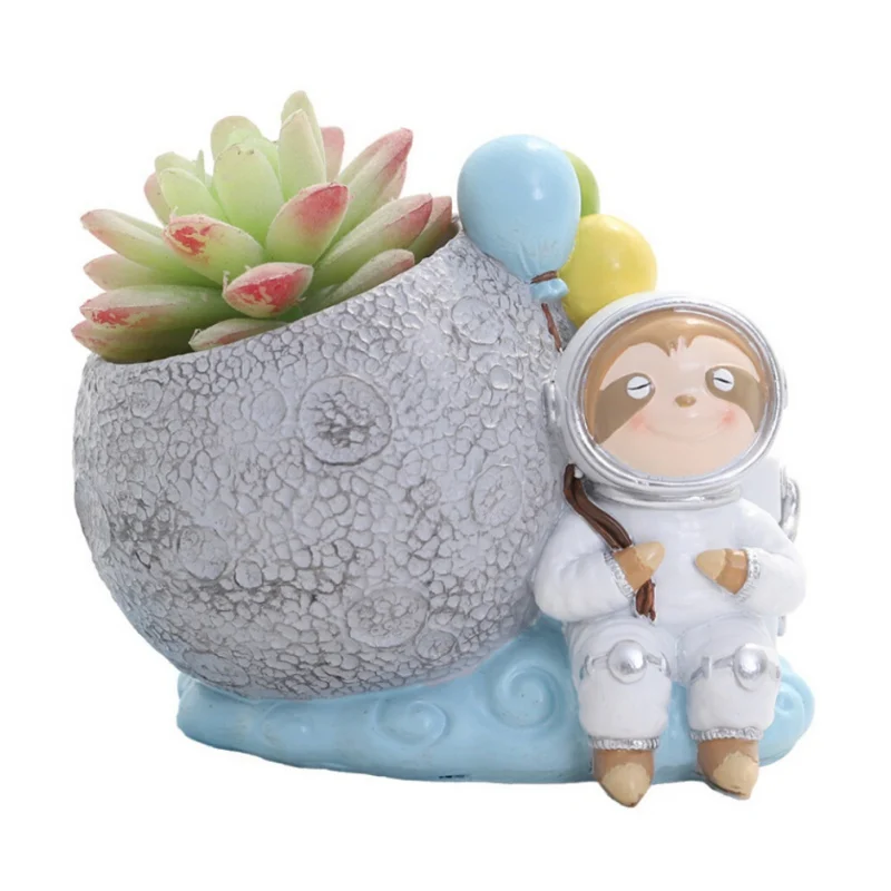 Новые цветочные горшки из смолы креативные сочные цветочный горшок для дома сада