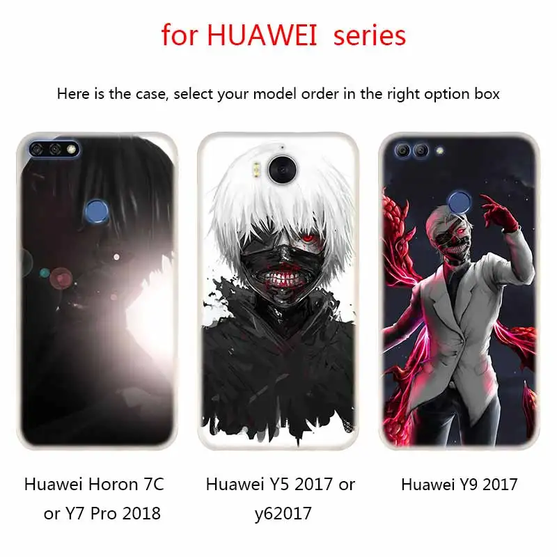 Мягкие силиконовые чехлы Tokyo Ghouls для Huawei Mate 10 Lite 20 Pro 20X S Y5 2017 Y9 2018 2019 NOVA 3 3i 4|Бамперы|