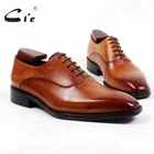Повседневные мужские туфли ручной работы на шнурках cie, из 100% натуральной телячьей кожи, с квадратным носком, на заказ, OX421