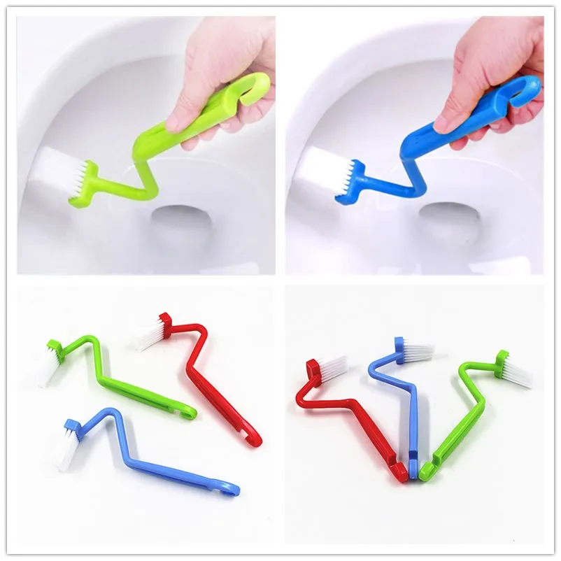 Новинка 2018 компактная изогнутая щетка для чистки ванной комнаты кухни туалета