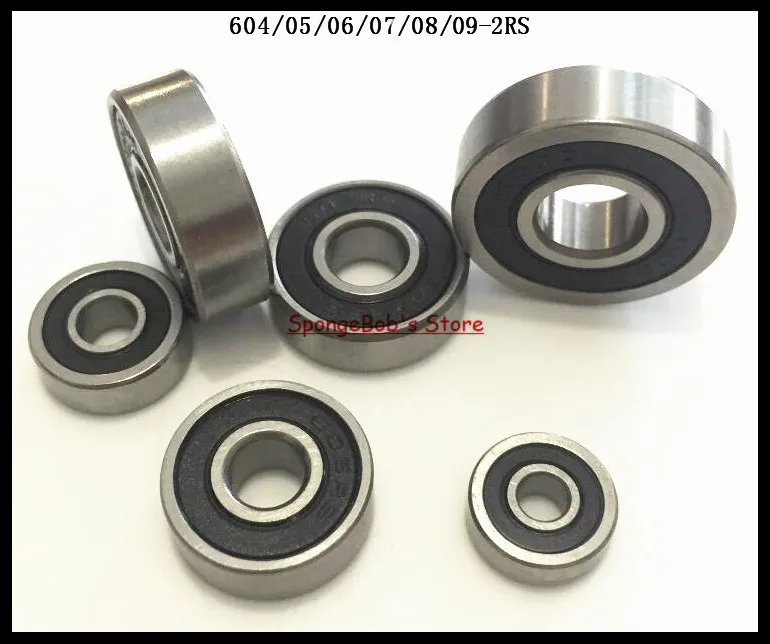 

30pcs/Lot 606-2RS 606 RS 6x17x6mm Rubber Sealed Ball Bearing Miniature Bearing Deep Groove Ball Bearing
