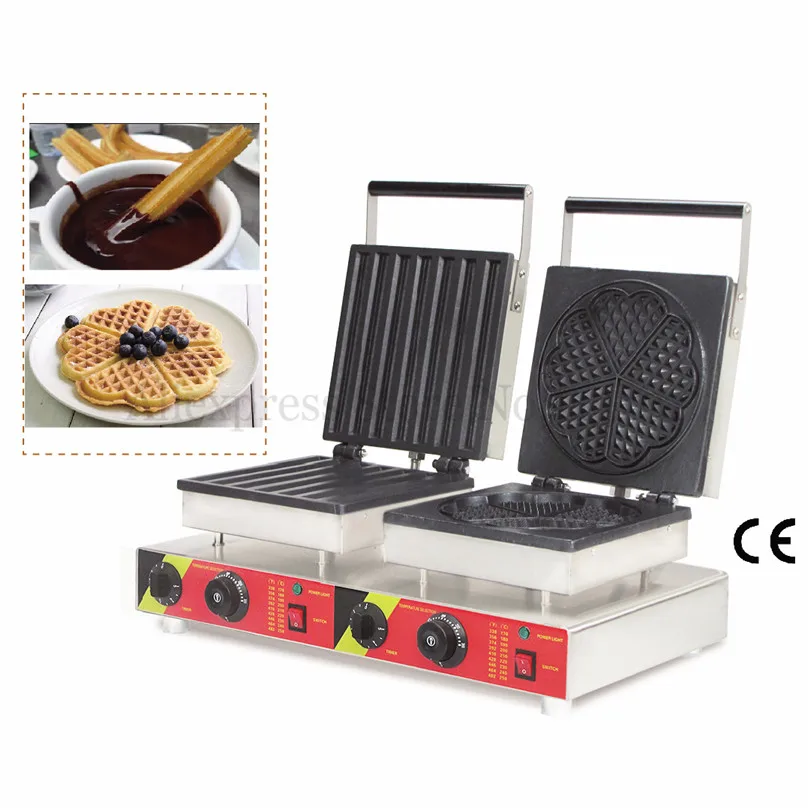 Miglior Macchina Per Waffle A Doppia Pentola Vari Stili Per Selezione Panettiere Elettrico Antiaderente 220V 110V Snack Popolare Nuovo Di Zecca