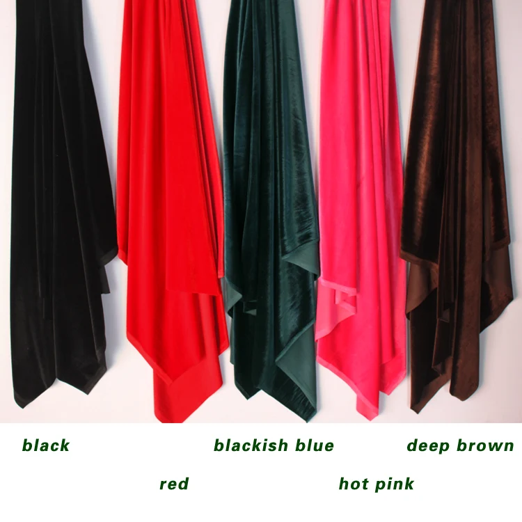 Шелковая Бархатная ткань велюровая плиссированная одежда вечернее платье