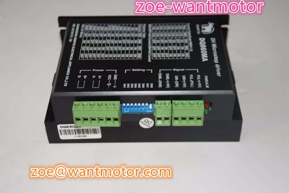 Отличный комплект! CNC Wantai Nema34 шаговый двигатель 85BYGH450C-012 1600oz-in + Драйвер DQ860MA 80V 7.8A