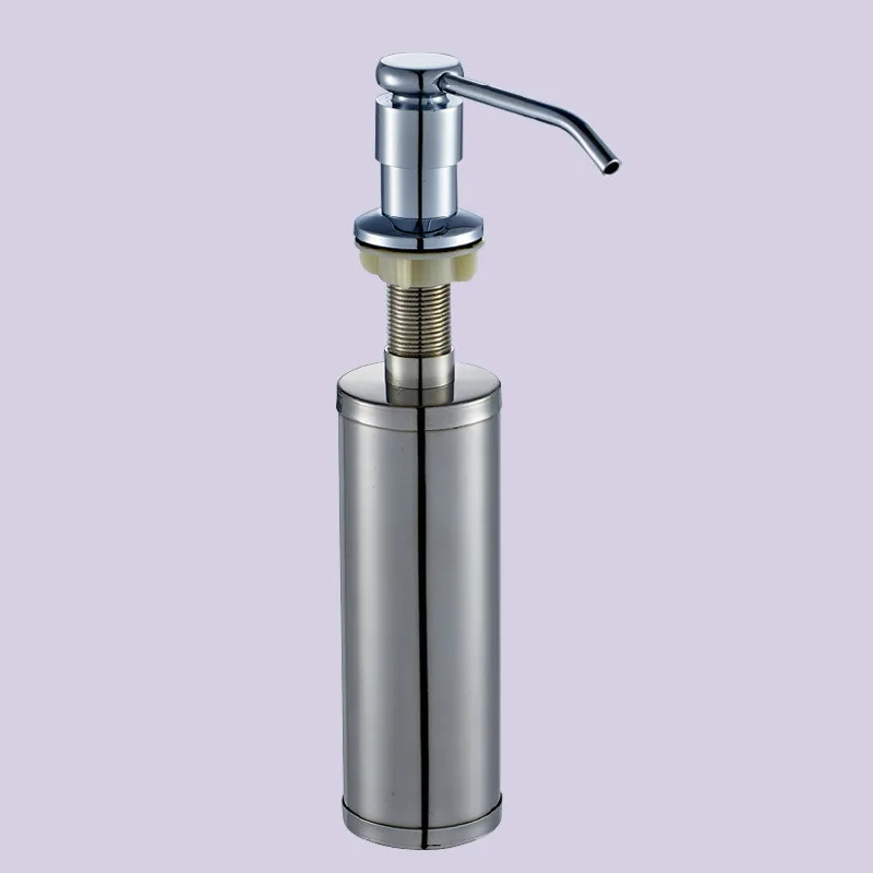 Stainless Steel Портативные дозаторы для жидкого мыла для ванной комнаты, металлические дозаторы для кухонной раковины, диспенсер для мыла, диспенсер для мытья посуды, диспенсер для хранения моющих средств - Цвет: Stainless Steel