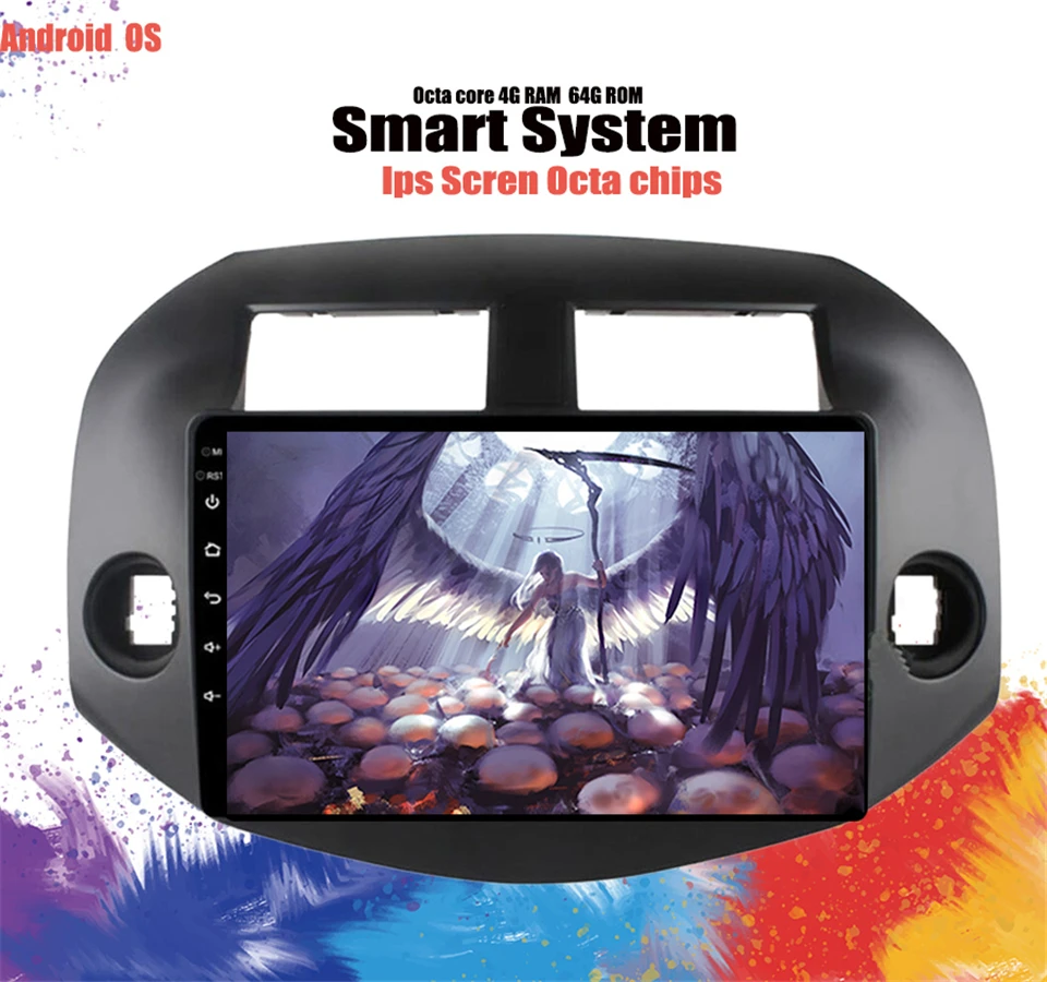 Автомобильный dvd плеер Android 10 0 для Toyota RAV4 Rav 4 2007 2008 2009 2010 11 2 din 1280*720 gps навигация wifi