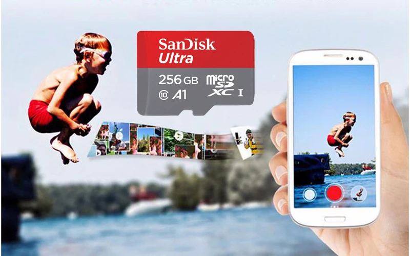 Оригинальная карта памяти SanDisk Microsd 256 ГБ SDXC UHS-I класс 10 картао де Мемория карта для цифровой камеры автомобиля рекордер телефоны