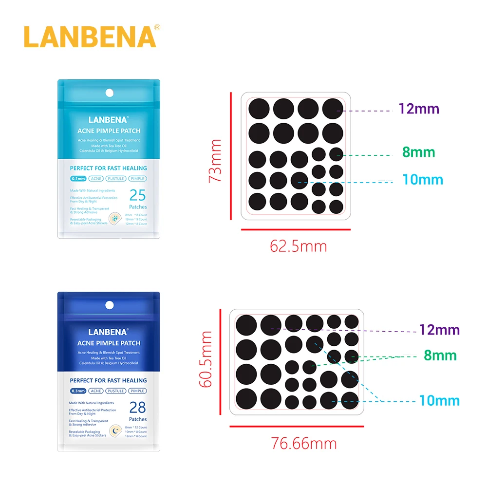 LANBENA Acne Pimple Patch Invisible Acne Stickers Treatment Acne Blemish Master Pimple Remover Skin Care Beauty Tool