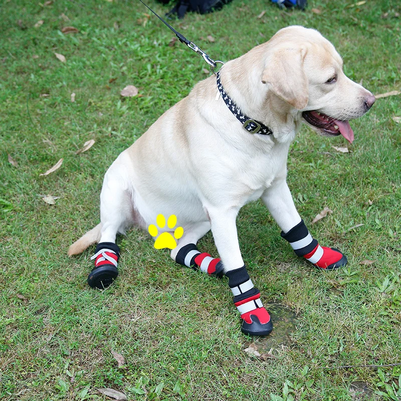 Doglemi отражающие Всю погоду водонепроницаемые ботинки для собак зимние домашних