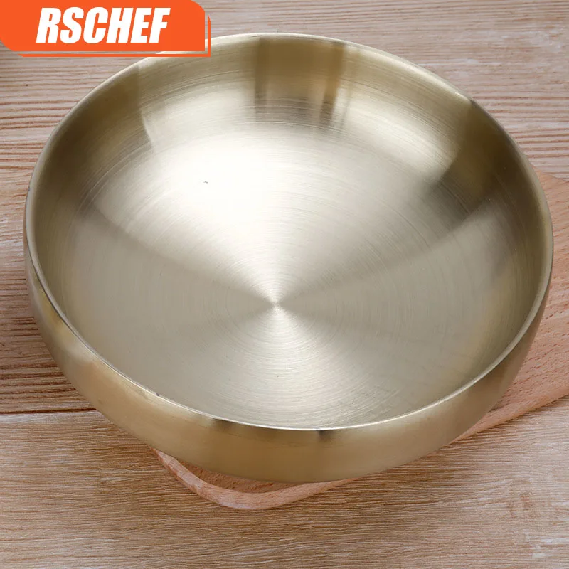 RSCHEF двойная чаша из толстой нержавеющей стали Корейская 304 нержавеющая сталь