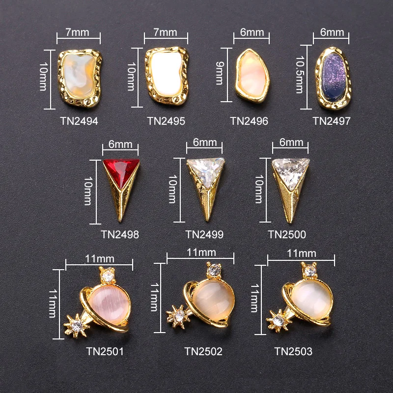 Blueness 10Pcs/lot Crystal Colorful 3D Nail Art Decorations Rhinestone Studs Charm jewelry Rhinestones For Manicure | Красота и
