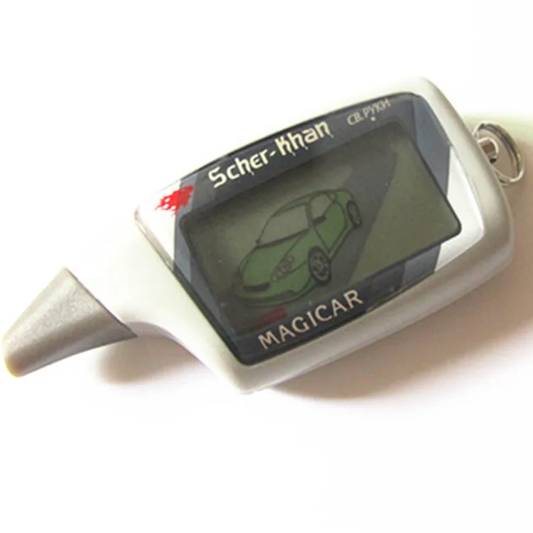 Бесплатная Доставка Scher Khan M5 Magicar 5 брелок ЖК двухсторонней автосигнализации