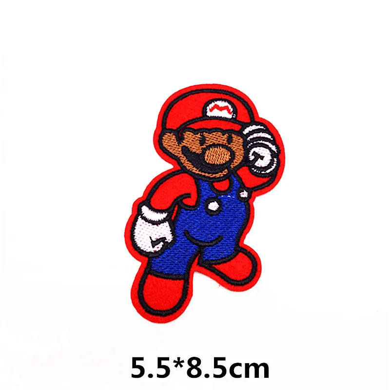 3 шт мультфильм Супер Марио вышитые патчи для одежды железо на шитье наклейки