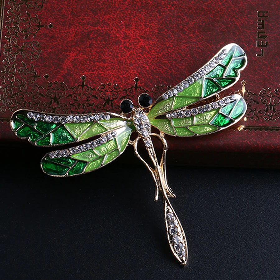 Модные шикарные очаровательные Милые Броши в виде стрекозы эмаль горный