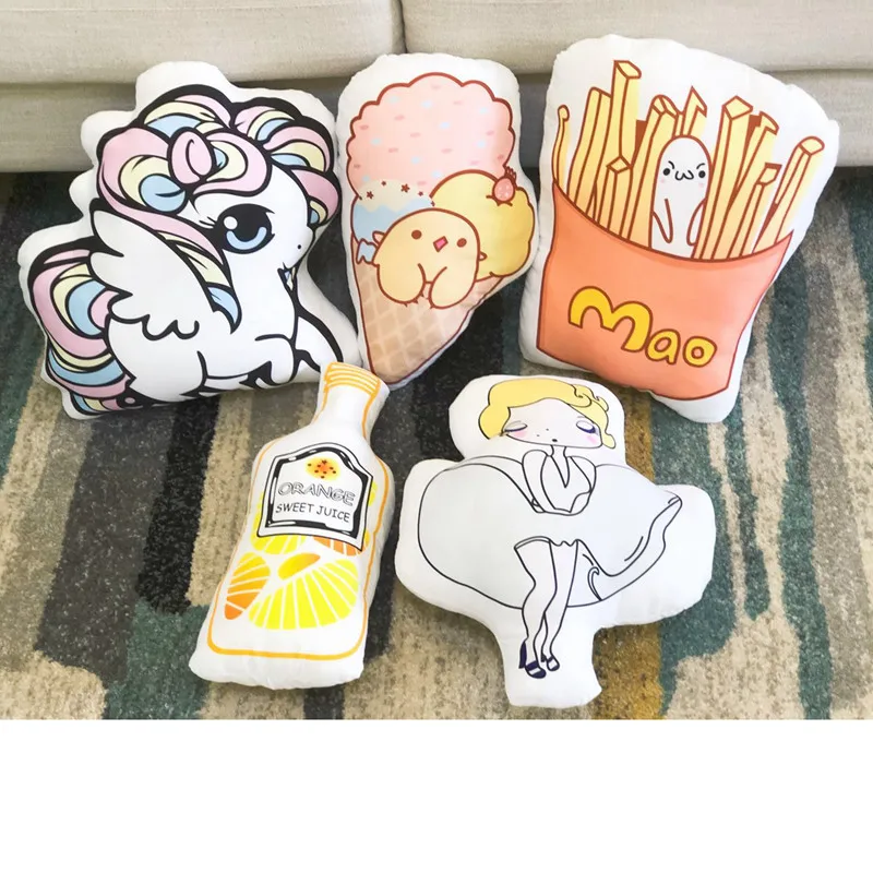 Мультяшные творческие подушки в стиле Ins Мэрилин Монро фри мороженое мягкая