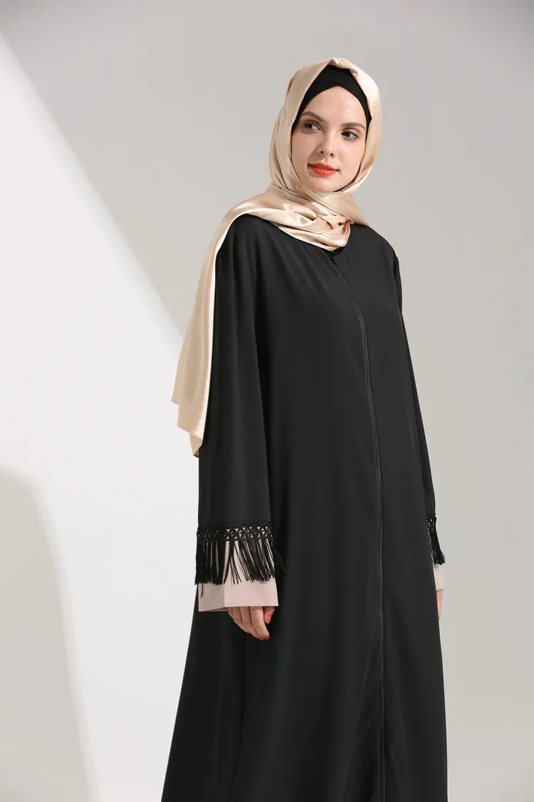 Кисточка для женщин мусульманок Абая джилбаб кафтан на молнии|women abaya|muslim women
