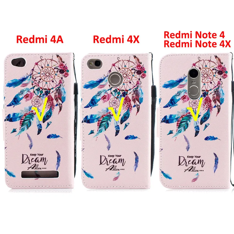 Чехол для Xiaomi Redmi 4X чехол Кожаный чехол-книжка с откидной крышкой для телефона чехол s Redmi 4A Note 4 Note 4X Чехол чехол роскошный Магнитный чехол