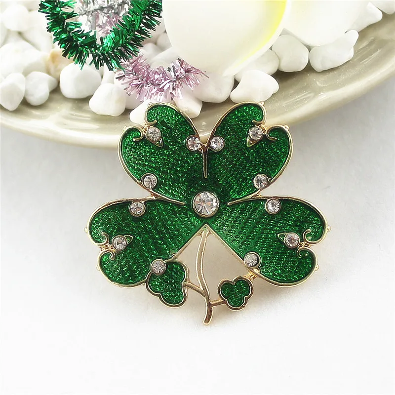 XQ модная женская новая зимняя подвеска с эмалью clovers пальто одежда джокер темпераментная брошь