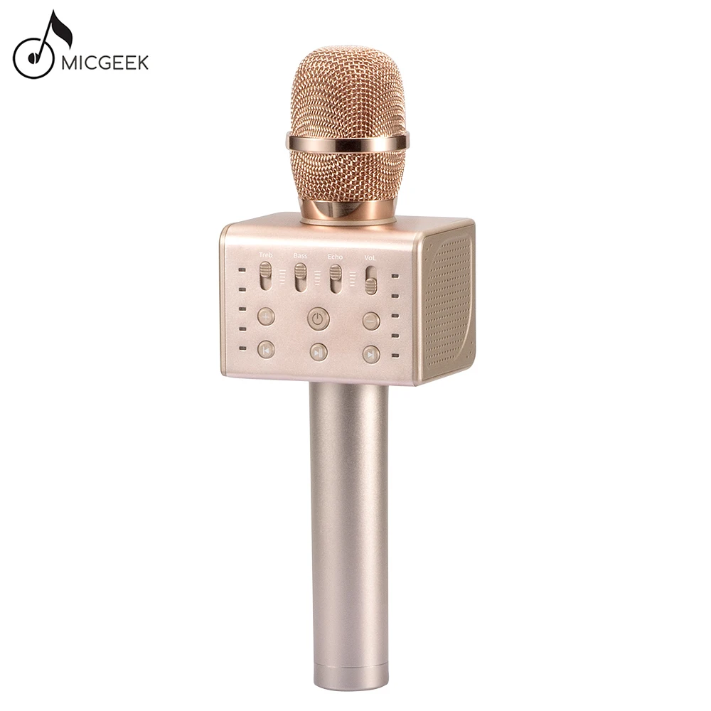 Оригинальный бренд micgeek Q11 MIC Беспроводной караоке микрофон 2 1 Звуковая дорожка