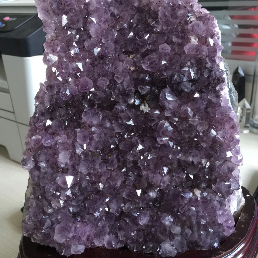 3,8 кг натуральный Purply аметистовый геодезический с лечебным действием, образцы кристаллы украшения дома Хэллоуин украшения или Кухня аксессуары